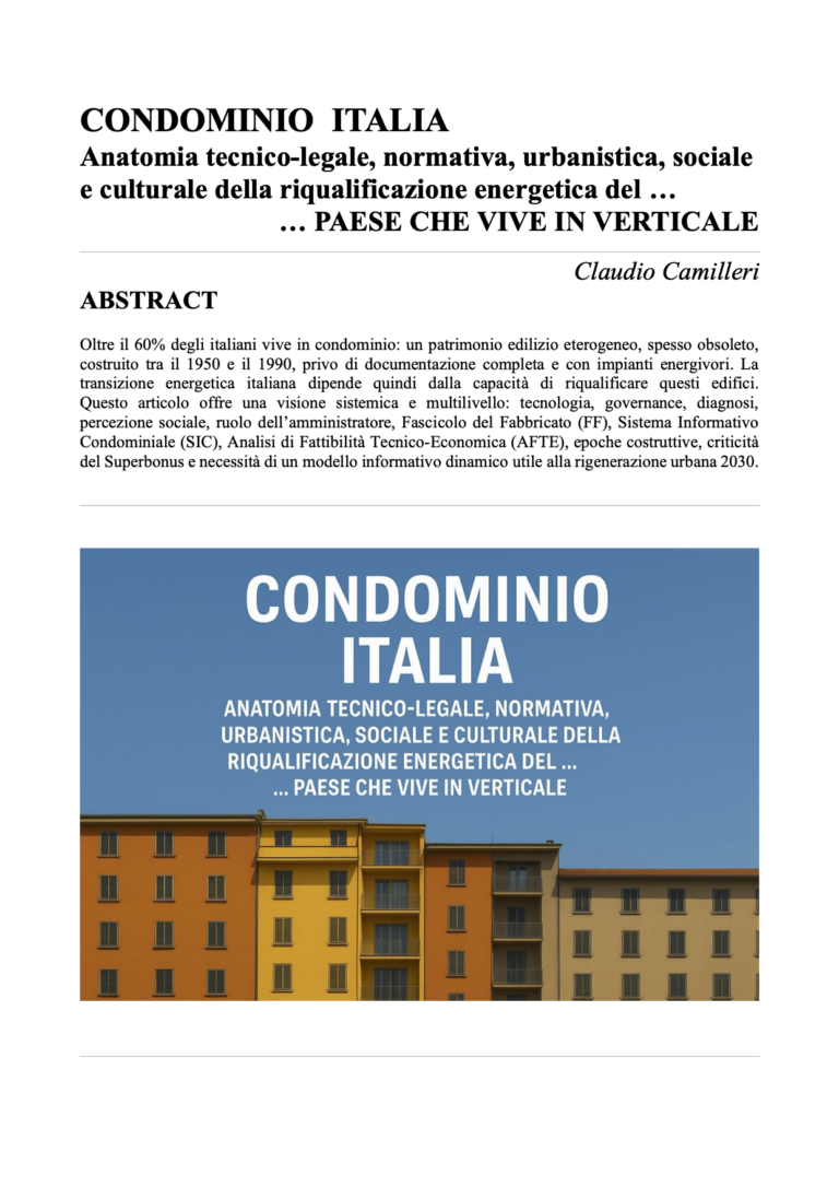 La transizione energetica passa dal condominio: l’Italia deve riqualificare i suoi edifici